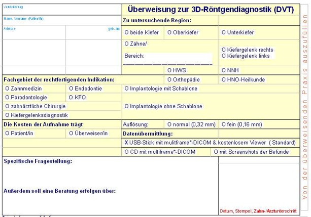 DVT-Überweisung